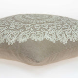 20" X 7" X 20" Traditional Tan Pillow Cover With Poly Insert - Homeroots - Flyclothing LLC