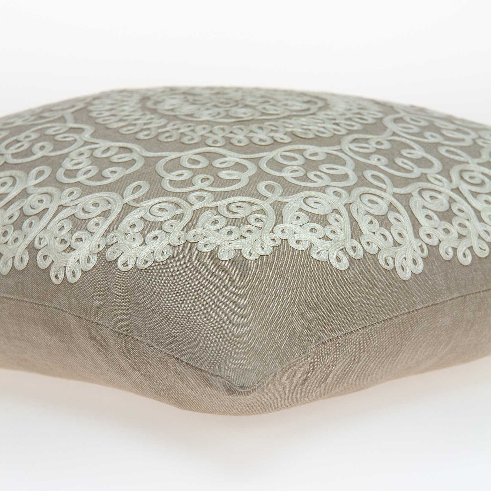 20" X 7" X 20" Traditional Tan Pillow Cover With Poly Insert - Homeroots - Flyclothing LLC