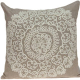 20" X 7" X 20" Traditional Tan Pillow Cover With Poly Insert - Homeroots - Flyclothing LLC