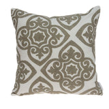 20" X 7" X 20" Bling Ivory Pillow Cover With Poly Insert - Homeroots