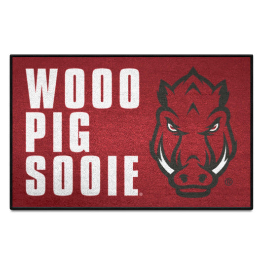 Arkansas Starter Mat Accent Rug - 19in. x 30in. Slogan Design - Arkansas
