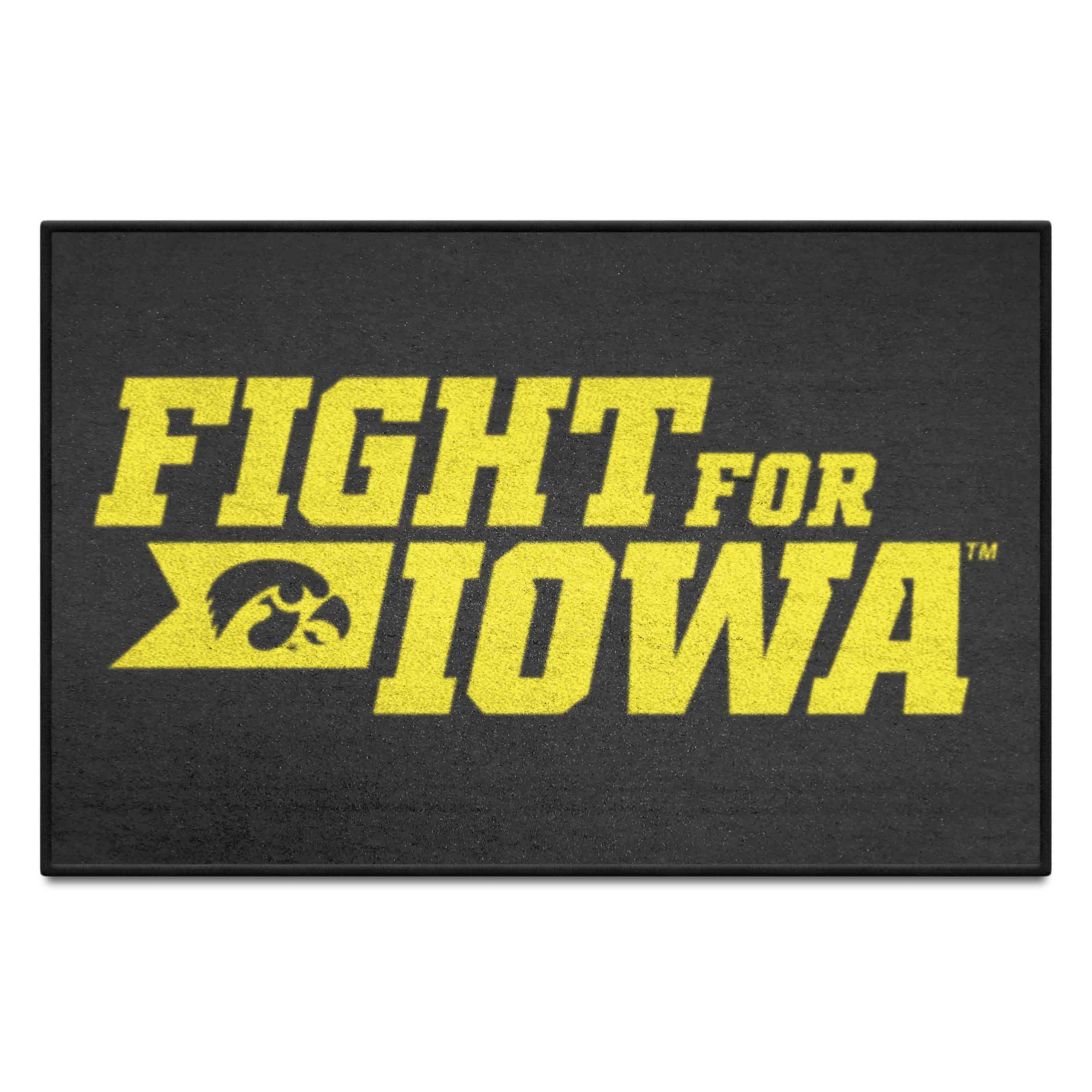 Iowa Hawkeyes Starter Mat Accent Rug - 19in. x 30in. Slogan Starter Mat - Iowa