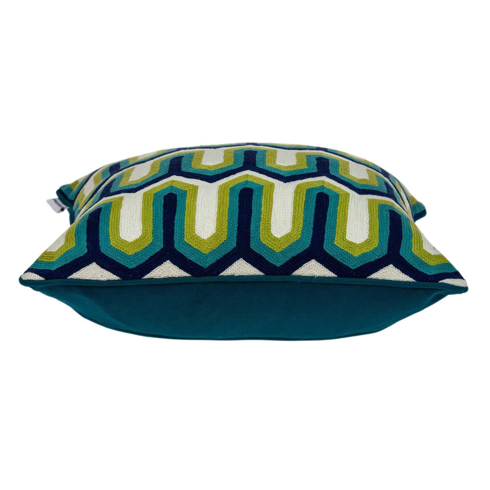 20" X 7" X 20" Handmade Transitional Multicolored Pillow Cover With Poly Insert - Homeroots - Flyclothing LLC