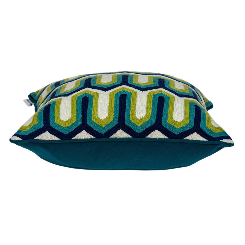 20" X 7" X 20" Handmade Transitional Multicolored Pillow Cover With Poly Insert - Homeroots - Flyclothing LLC