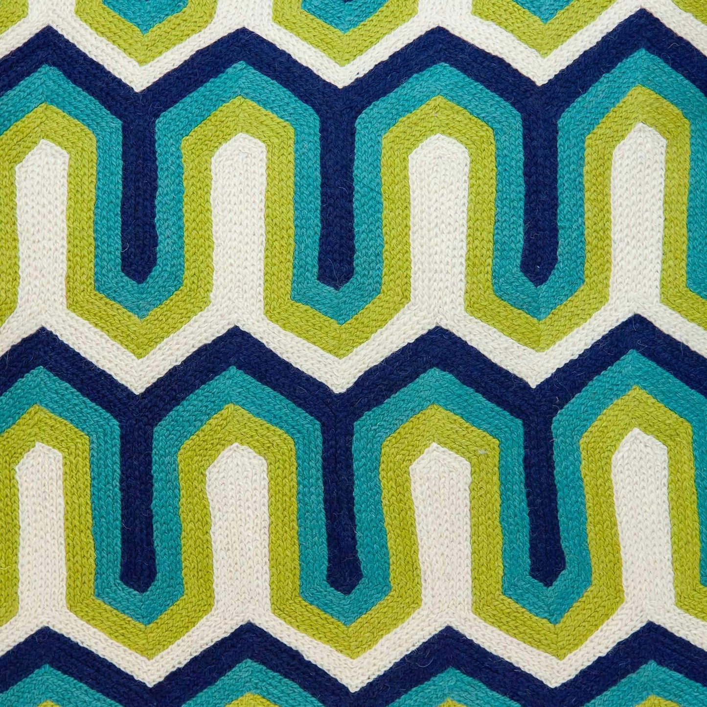 20" X 7" X 20" Handmade Transitional Multicolored Pillow Cover With Poly Insert - Homeroots - Flyclothing LLC