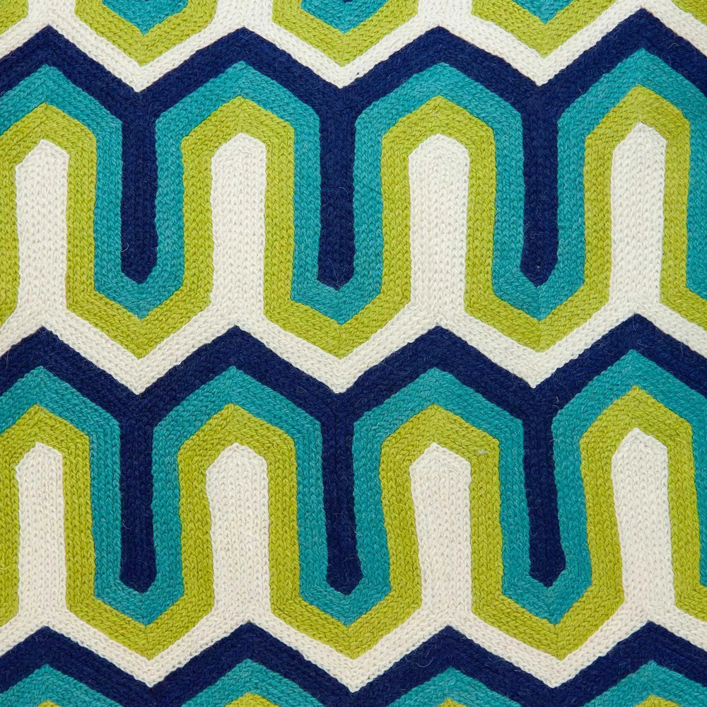 20" X 7" X 20" Handmade Transitional Multicolored Pillow Cover With Poly Insert - Homeroots - Flyclothing LLC