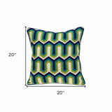 20" X 7" X 20" Handmade Transitional Multicolored Pillow Cover With Poly Insert - Homeroots