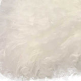 17" Bright White Genuine Tibetan Lamb Fur Pillow With Microsuede Backing - Homeroots