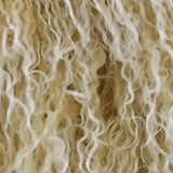 20" Gold Genuine Tibetan Lamb Fur Pillow With Microsuede Backing - Homeroots