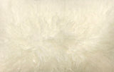 24" Creamy Genuine Tibetan Lamb Fur Pillow With Microsuede Backing - Homeroots - Flyclothing LLC