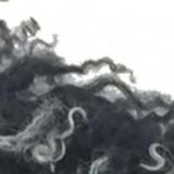 24" Black Genuine Tibetan Lamb Fur Pillow With Microsuede Backing - Homeroots