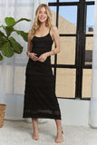 ADORA Lace Scoop Neck Midi Cami Dress - Trendsi