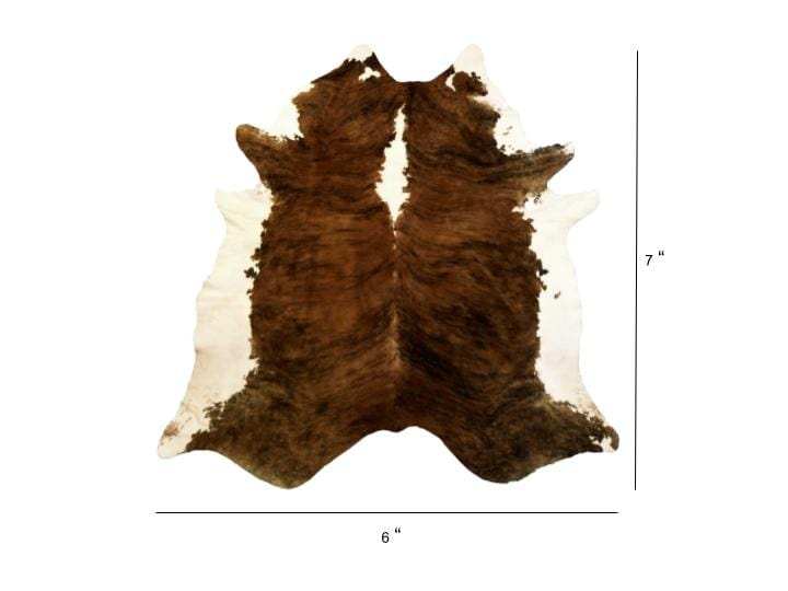 6 Ft Classic Brindled Cowhide Rug - Homeroots - Flyclothing LLC