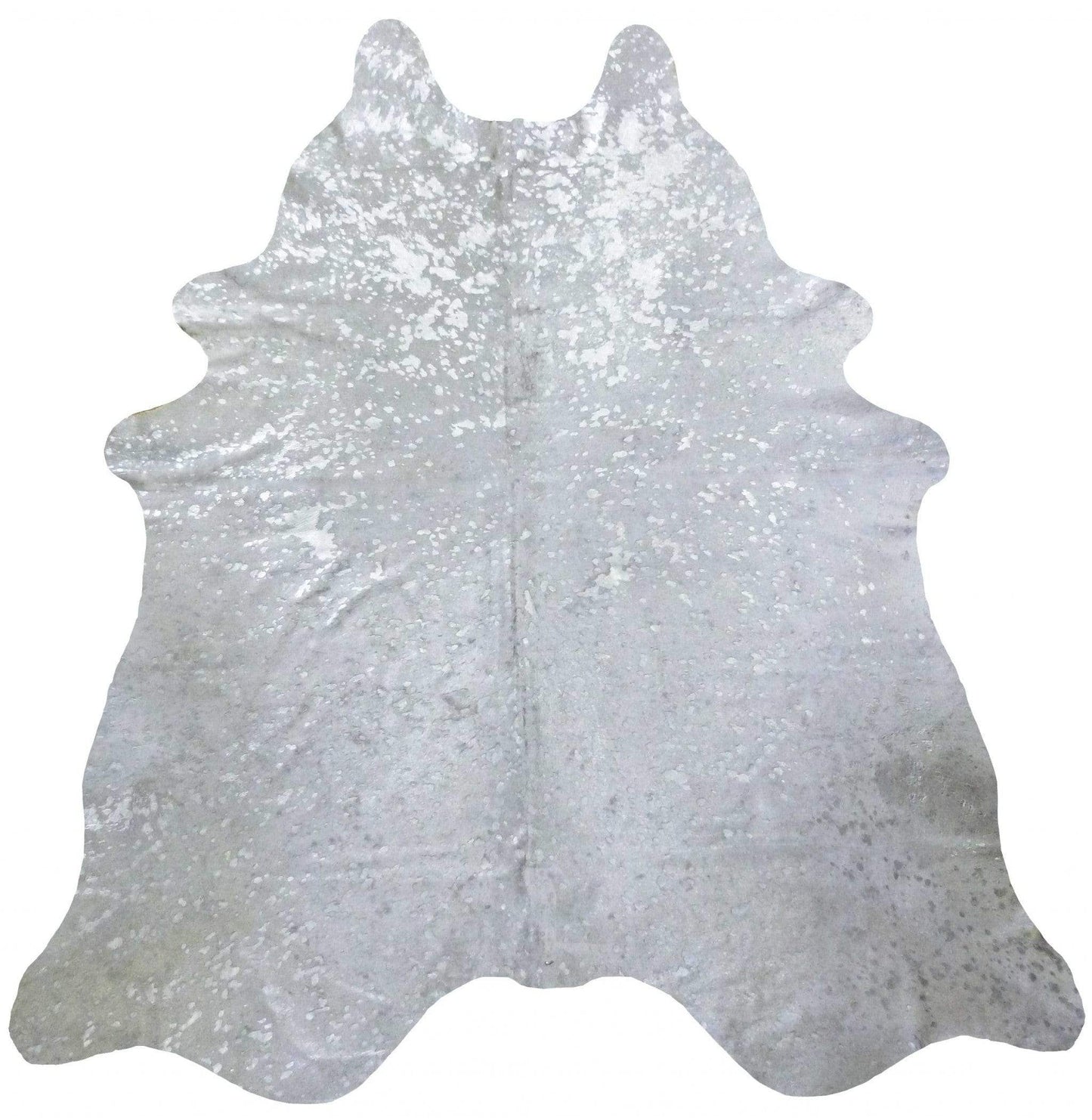 6 Ft Silver Devore Brindled Cowhide Rug - Homeroots - Flyclothing LLC