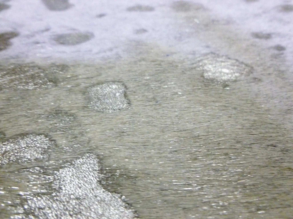 6 Ft Silver Devore Brindled Cowhide Rug - Homeroots - Flyclothing LLC