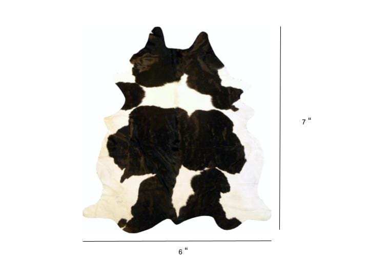 6 Ft Holstein Brindled Cowhide Rug - Homeroots - Flyclothing LLC