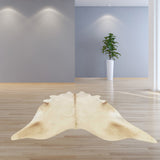 6' Blush Brindled Natural Cowhide Rug - Homeroots