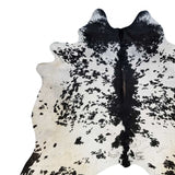 6 Ft Black And White Brindled Cowhide Rug - Homeroots