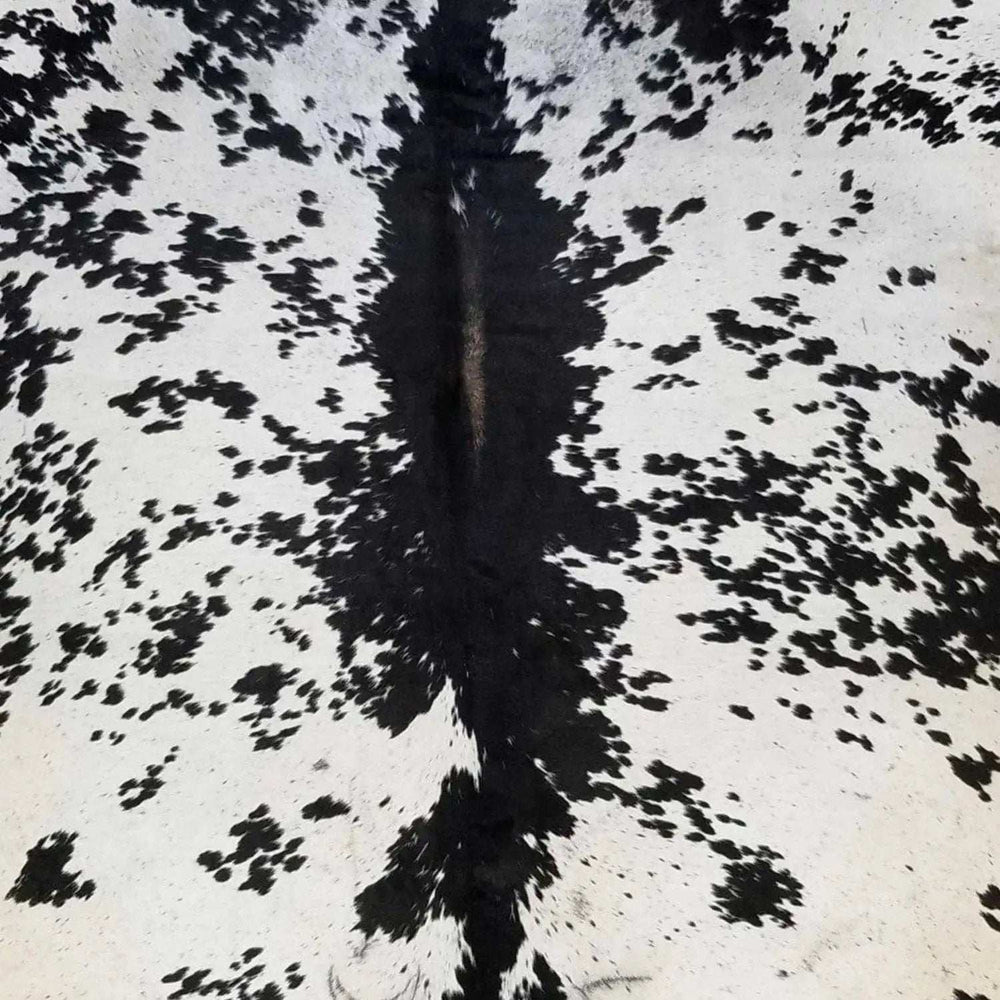 6 Ft Black And White Brindled Cowhide Rug - Homeroots - Flyclothing LLC