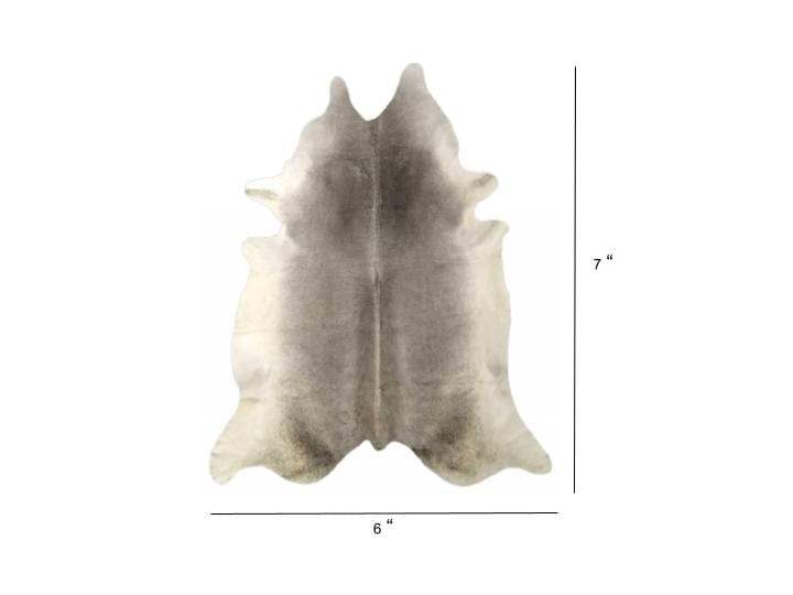 6 Ft Natural Grey Brindled Cowhide Rug - Homeroots - Flyclothing LLC