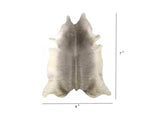 6 Ft Natural Grey Brindled Cowhide Rug - Homeroots - Flyclothing LLC