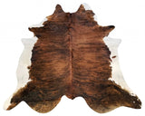 6.5 Ft  Classic Brindled Cowhide Rug - Homeroots