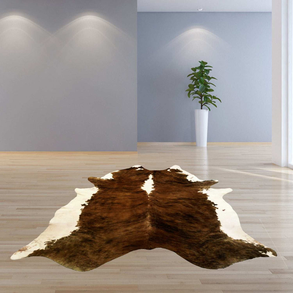 6.5 Ft Classic Brindled Cowhide Rug - Homeroots - Flyclothing LLC