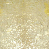 6.5 Ft  Gold Devore Brindled Cowhide Rug - Homeroots