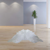 6.5 Ft Silver Devore Brindled Cowhide Rug - Homeroots - Flyclothing LLC