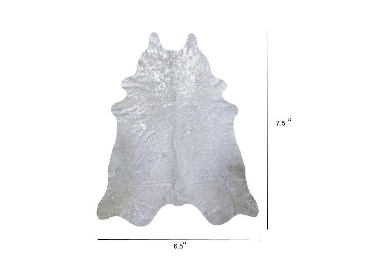 6.5 Ft Silver Devore Brindled Cowhide Rug - Homeroots - Flyclothing LLC