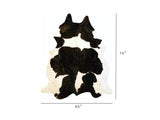 6.5 Ft  Holstein Brindled Cowhide Rug - Homeroots