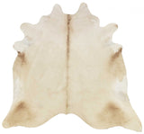 6.5 Ft  Champagne Brindled Cowhide Rug - Homeroots