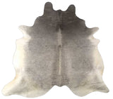 6.5'  Grey Brazilian Natural Cowhide Area Rug - Homeroots
