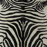 6 Ft Black And White Stenciled Cowhide Rug - Homeroots