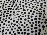 6 Ft Black And White Cheetah Stenciled Cowhide Rug - Homeroots