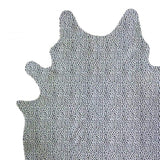 6 Ft Black And White Cheetah Stenciled Cowhide Rug - Homeroots - Flyclothing LLC