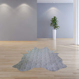 6 Ft Black And White Cheetah Stenciled Cowhide Rug - Homeroots - Flyclothing LLC