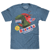 Bazooka Bubble Gum Dinosaur T-Shirt - Cabo Blue