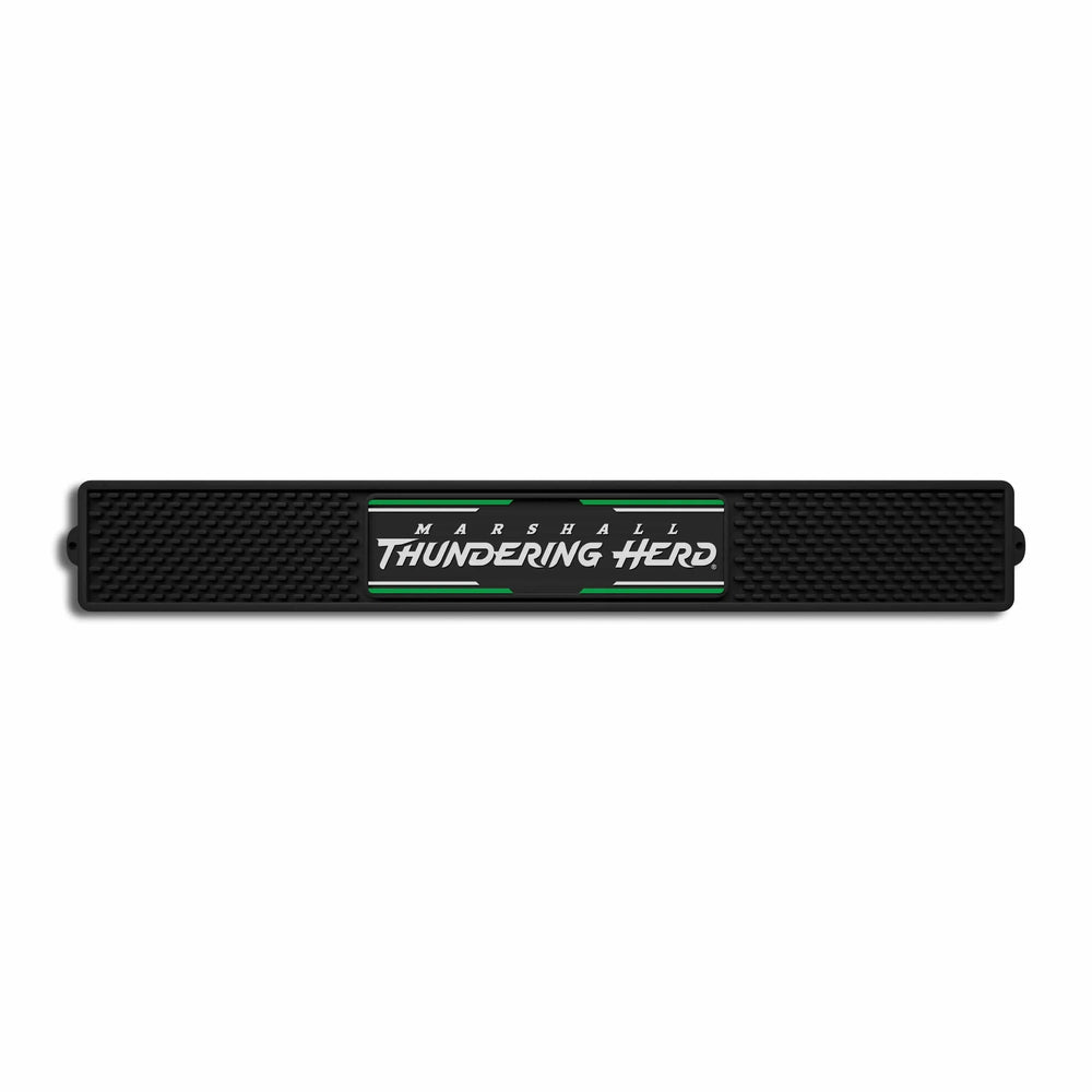 Marshall Thundering Herd Bar Drink Mat - 3.25in. x 24in. - Marshall