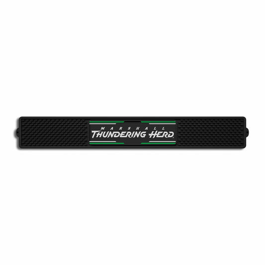 Marshall Thundering Herd Bar Drink Mat - 3.25in. x 24in. - Marshall