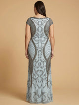 Lara 33609 - Cap Sleeve Modestly Covered Dress