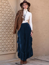 Slit Ruffled Wide Leg Pants - Trendsi - Flyclothing LLC