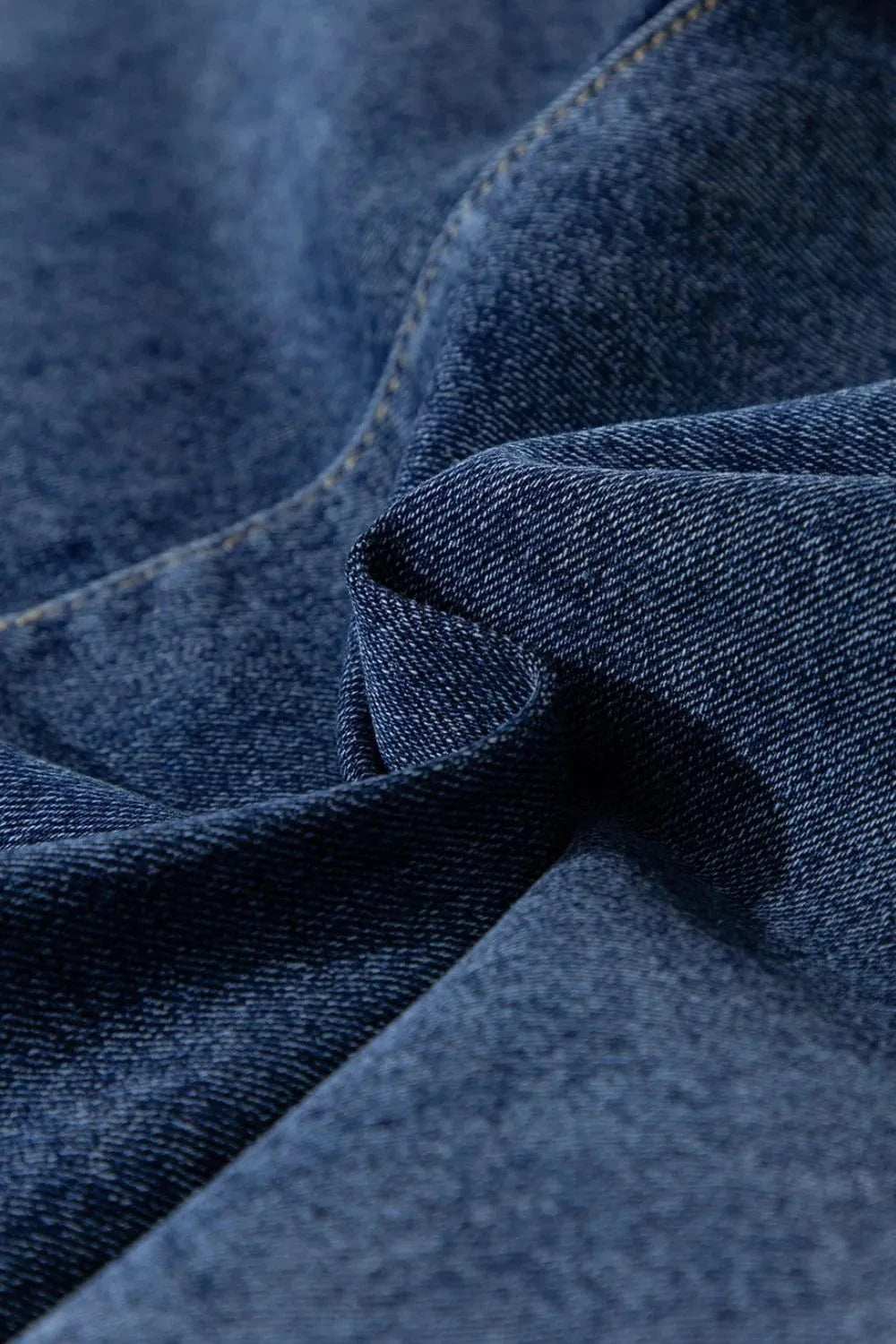 Asymmetrical Denim Skort with Pockets - Trendsi - Flyclothing LLC