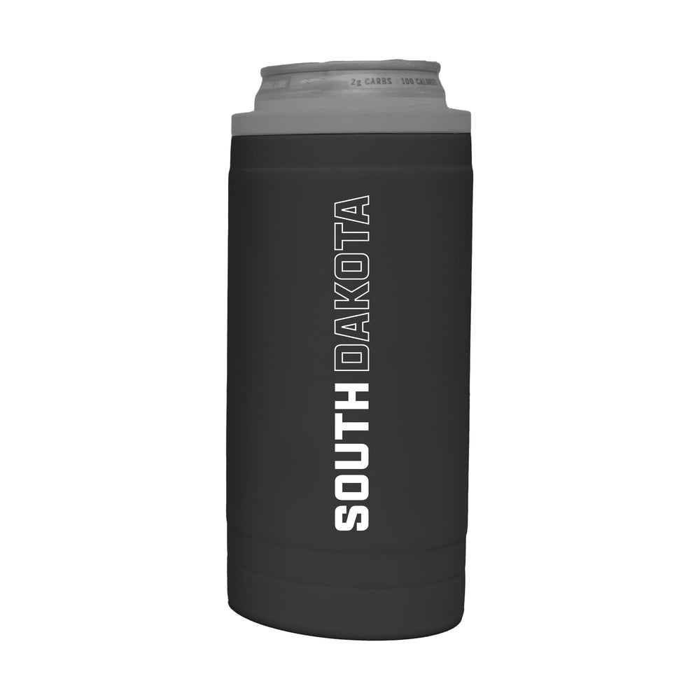 South Dakota 12oz Cru Stacked Soft Touch Slim Coolie