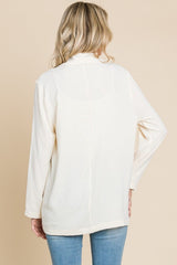 Culture Code One Button Long Sleeve Blazer with Pockets - Trendsi