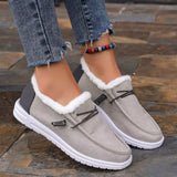 Faux Fur Lined Slip-Ons - Trendsi - Flyclothing LLC