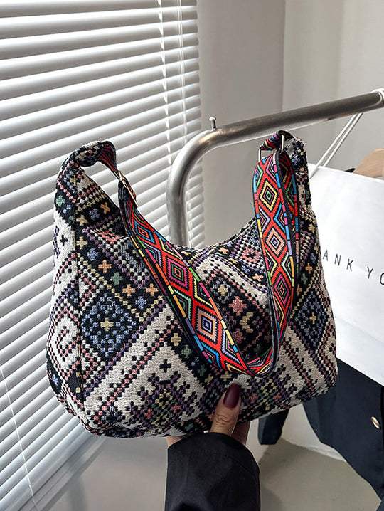 Geometric Adjustable Strap Crossbody Bag - Trendsi - Flyclothing LLC