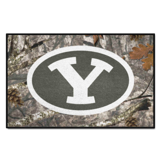 BYU Cougars Camo Starter Mat Accent Rug - 19in. x 30in. - BYU