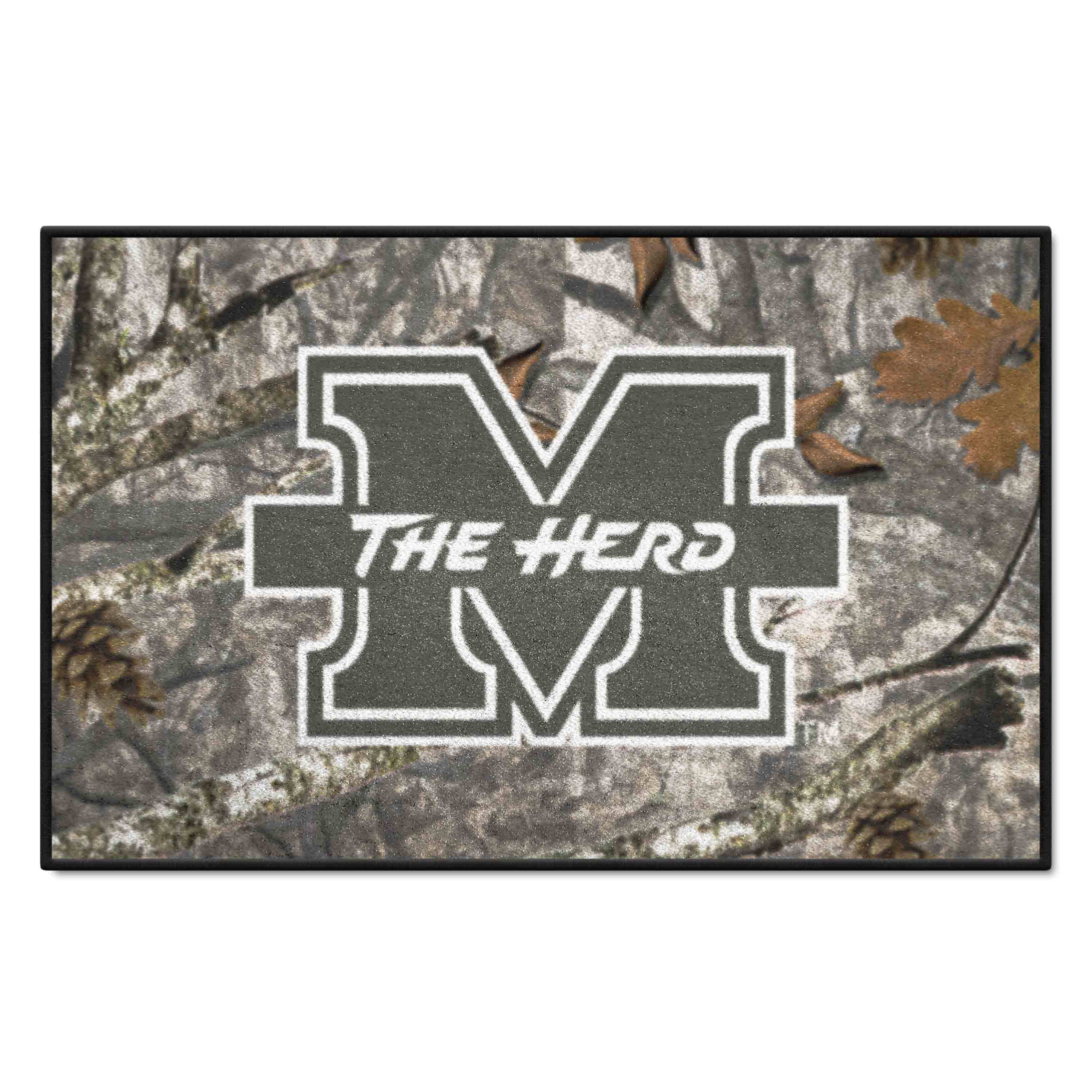 Marshall Thundering Herd Camo Starter Mat Accent Rug - 19in. x 30in. - Marshall