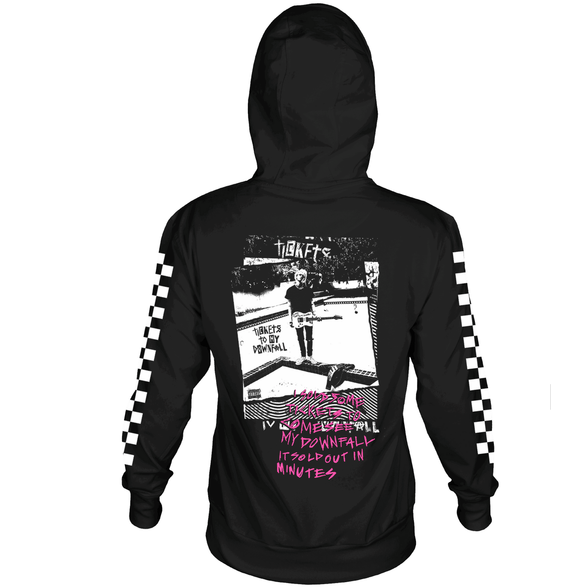 Machine Gun Kelly Tickets to My Downfall Frt/Bk/Slv Black Pull Over Hoodie - GMerch - Flyclothing LLC